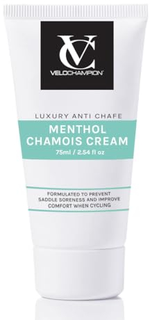 VeloChampion Crème anti-frottements de luxe pour cyclistes, coureurs et sportifs | Crème hydratante et rafraîchissante, vegan | Réduit les frottements et les irritations |