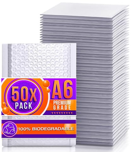 DIY Doctor Padded Envelopes A6, Bubble Mailer Bags, 50 Pack