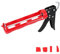 Ubrvhrt Drip-Free Caulking Gun Ratchet Rod Silicone Gun Sealant Dispenser Joint Grouting Gun 15:1 Thrust Ratio Labor-Saving Lightweight Nylon Frame Cartridge Gun for 10oz/300ml Standard Caulk Tubes