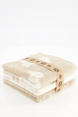 Cawö Seiftücher WE Love Dogs Mix 6249 Natur-Beige - 33
