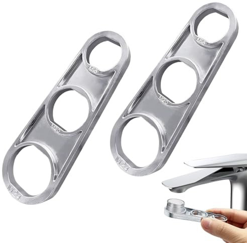 2 Pièces Clé M18/M18,5/M20/M22/M24/M28 Régulateur De Jet, Barboteur Robinet,Clé De Ventilateur D'évier,Cartouche Mélangeuse,Robinets Mousseurs Clé,Pour Cuisine, Salle