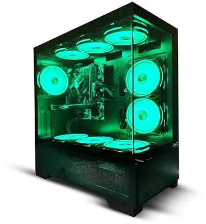 ASC Intel Core i7 Gaming Tower • GT730 2GB Graphics Card • 16GB RAM • 256GB SSD+1TB HDD • 500W 80+ PSU • Black 6 Fan RGB Gaming Case • WIFI • Windows 11