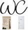 Placa WC para Puerta Adhesivo, 22.5x12x0.3 cm Carteles de Baño, Letreros Autoadhesivos para WC de Invitados, Uso en Interiores Acrílico Carteles para WC para Pegar Puertas de Diversos Materiales