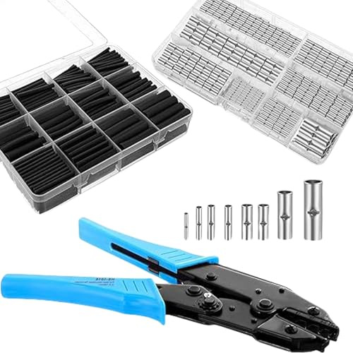 Qsvbeeqj Multiusos Sin Terminales Aislados Y El Calor Encoge El Inserto De Manguera Para Alto Rendimiento Herramienta De Engaste De Alambre De Alambre De Alambre