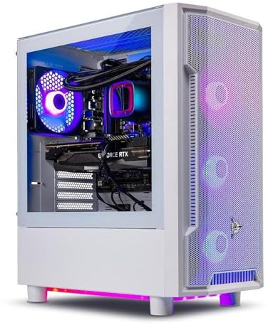 Skytech Gaming Archangel Gaming PC, AMD Ryzen 7 7800X3D 4.2GHz, NVIDIA RTX 5060 Ti 16GB, 1TB Gen4 NVMe SSD, 32GB DDR5 RAM 6000, 650W Gold PSU, 360 ARGB AIO, Wi-Fi, Win 11, Desktop