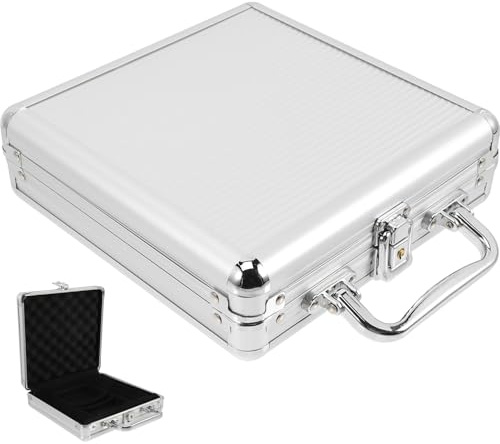 Alasum Scatola Porta Fiches Design a Scomparti Grande Capacità in Lega Maniglia e Chiusura a Scatto, Pratica e Facile da Trasportare Poker Professionali