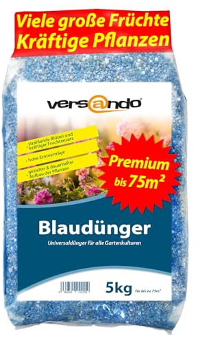 versando 5kg bis 75m² Blaudünger: NPK-Dünger für Obst Gemüse & kräftige Pflanzen mit Langzeitwirkung - Premium Qualität