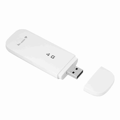 Adaptador de Red USB 4G LTE Modem Stick FDD-LTE B1/B3 150Mbps Descargar Dongle USB 2.1 Sin Función WiFi Compatible con y OS X (con WiFi)