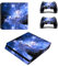 PS4 Slim Haut Aufkleber, Wondder Schutz Vinyl Aufkleber Haut Aufkleber für PS4 Slim Konsole + 2 Controller Skins + 2 x Silikon Daumen Griffe (Farbe 21)