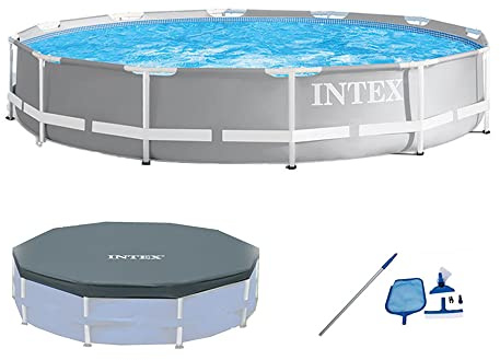 Intex 26711EH 12ft x 30in Prism Above Ground Pool Set w/Cover & Maintenance Kit