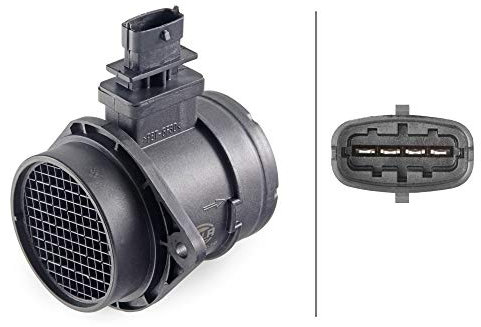 HELLA 8ET 358 095-191 Luftmassenmesser - 4-polig - Rohrstutzen