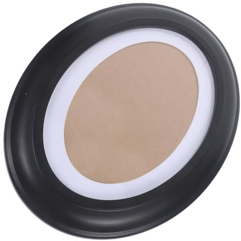 HEALLILY Picture Frame Oval Picture Frames： Wooden Wall Hanging Photo Frame Wall Mount Verticval Display Wall Decoration for Wall Decor 7 Inch Photo Frame