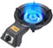 Gas Burner Ring Cast Iron Camping Stove Gas, Cooker Outdoor Wok Stove Catering Two Ring Gas Burner Stove, with Gas Hose and Pressure reducing Valve