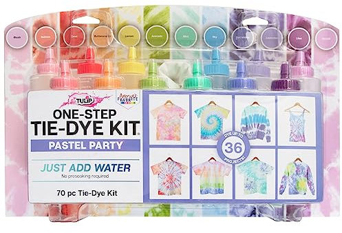 Tulip One-Step Tie-Dye Kit-Pastel Party, 12 Colors