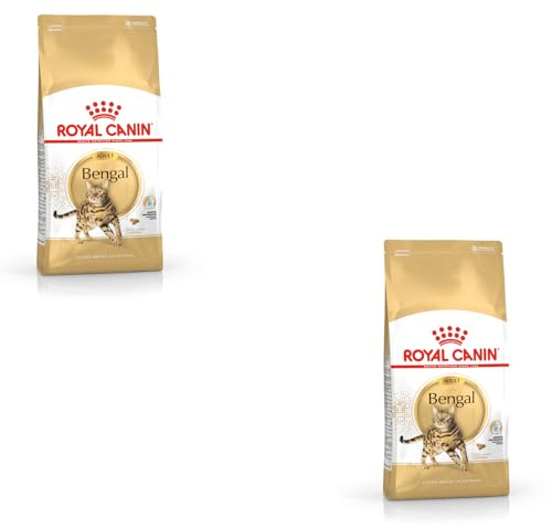 ROYAL CANIN Bengal Adult Lot de 2 paquets de 400 g d'aliments complets pour chats Spécialement conçu pour les chats du Bengale adultes à partir du 12 mois