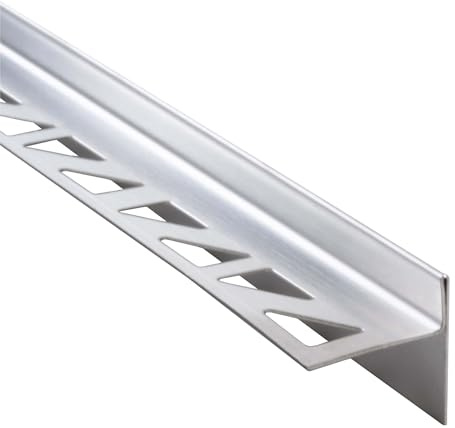 Dalsys Slope wedge dusch, släntprofil 98cm, höjd 10mm, höger Silver duschprofil för duschkabin, rostfritt stål korrosionsbeständigt