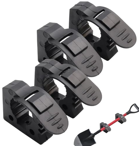 Snabbutlösande klämfäste, gummiklämgrepp, 4 st halkfri universell stark belastning TUV ATV skåpbil lastbilar snabbgreppsklämmor för spade yxa – 3 – 4 cm diameter