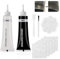 HASAIKA® Lederreparatur Creme, Leder Restaurator, Mischbare Lederreparatursets für Sofa, Lederjacke, Autositz, Schuhe, Mäntel, Schwarz+Weiß