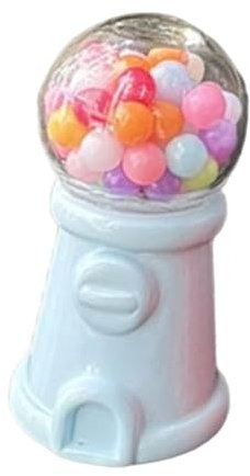 Luwecf Macchina per Caramelle in Miniatura Macchina per Caramelle Macchina per Caramelle Accessorio per mobili per casa in Miniatura Carino per Bambini, Blu