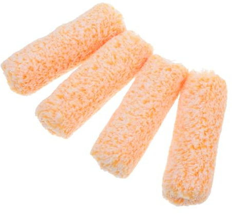 Rodillo de Pintura para Paredes, 4 Piezas, Naranja, Compacto
