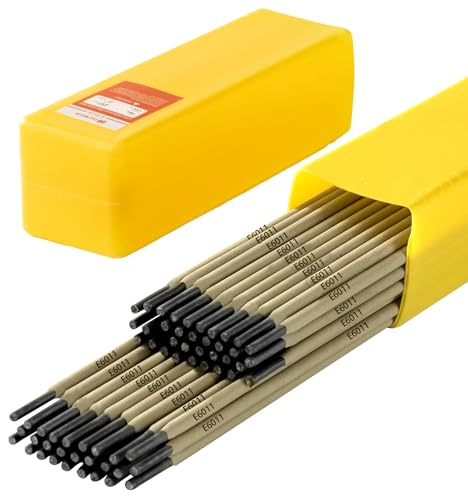 TECWELD E6011 Welding Rods 3/32 2.2LB - Carbon Steel Stick Electrodes with Low Spatter & Easy Slag Removal for ARC Welding, Home Repair, Construction