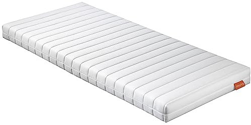sleepling Matratze 90 x 190 x 11 cm, Rollmatratze Duo Wendematratze, Komfort- Kaltschaummatratze, Made in EU, Bezug waschbar, Ökotex 100, Härtegrad 2 und 3, weiß