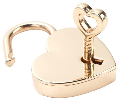 Schloss mit Schlüssel Geschenke für Frauen und Männer,Gold Vorhängeschloss Klein,Liebesschloss Hochzeitstag Geschenke,Liebesschloss Verlobungsgeschenke,Geschenke zum Jahrestag,Schlüssel Deko