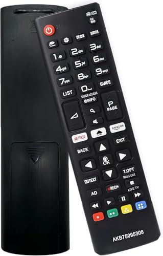 OOBRAN Universal LG TV Remote Control Replacement for LG Smart TV’s (with Netflix & Amazon Buttons) - Works Straight Away, No Setup Required - AKB75095308 - Universal TV Remote Control