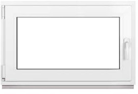 Framex Kellerfenster Fenster Kunststofffenster Weiß Breite x Höhe 100 x 50 cm (1000 x 500 mm) 2-fach (32 mm) Dreh Kipp DIN Links - Premium - Alle Größen