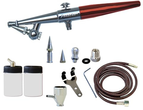 Paasche HS-3MH Single Action Airbrush Set with Metal Handle. Includes .45, .65 & 1.05mm Heads. (Airbrush Made in The USA)