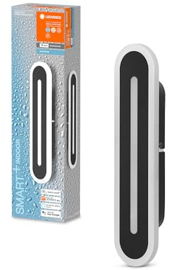 LEDVANCE Smart LED Badezimmerlampe black, 1200LM, 3000-6500K, 300mm x 70mm, IP44, Orbis Bath Wandleuchte, Badezimmerleuchte mit Wifi Technologie, dimmbar, steuerbar über App und Sprachassistenten