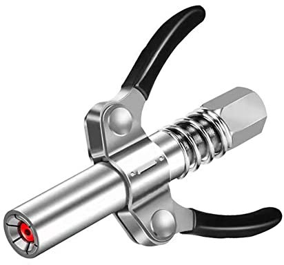 Juwaacoo Acoplador de grasa No 30 cm Boquilla de grasa de manguera Acoplador de grasa de liberación rápida resistente 10000PSI accesorios de prensa