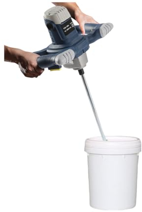 Agitador de mortero de 1400 W, agitador de mortero de color, agitador de hormigón, engranaje de metal de 6 velocidades, agitador de mortero de color, mortero para la industria y el hogar