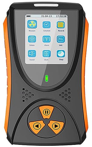VIOLK Detector de radiación con Contador Geiger, dosímetro de radiación Personal, Rayos X Beta Gamma, probadores múltiples, Monitor de radiación Nuclear portátil en Tiempo Real con Pantalla LCD