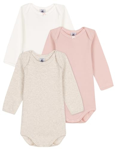 Petit Bateau A0BG3 Body A Maniche Lunghe Bimba 0-24 Variante 1 6 Mesi