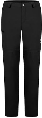 MONTURA - Pantalone Uomo Convertibile Trekking Viaggi Valbruna Zip off - Nero-L