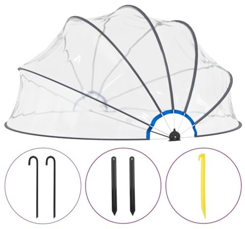 Pool Dome 440x220 cm, Transparent, wenjingqiUK-92299