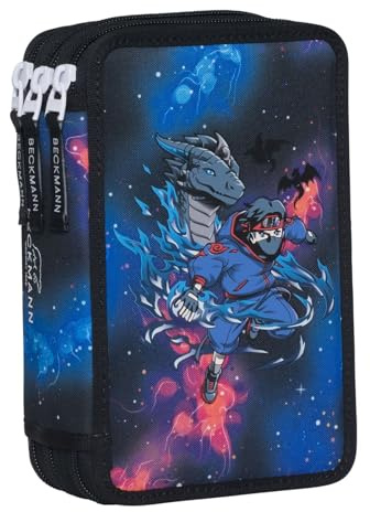 BECKMANN 3-Fold Pencil Case Ninja Elements