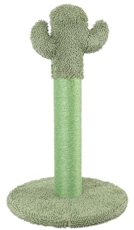 Gatto Albero Gratta Post, Forma Di Albero Stabile Multifunzione Usurproof Cat Gratter Sisal Verde Fibra per il Piacere Scalabile