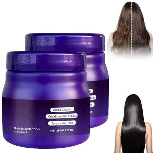 LuminoLiss Sin Formol, Crème lissante, Crème correctrice protéinée, Traitement lissant pour tous types de cheveux