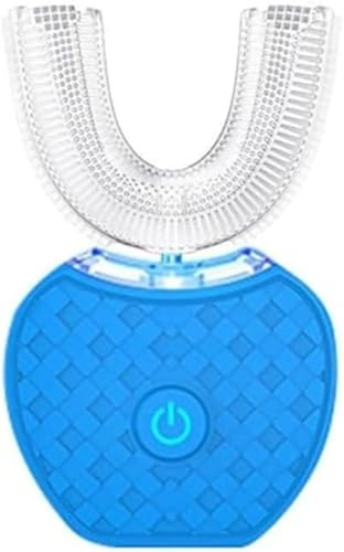 Sonic Brush - Brosse À Dents Automatique SensePro Brosse À Dents Électrique, Ultrasons 360° Brosse À Dents Électrique Sonic, Conception En Forme De U Pour Un Nettoyage En Profondeur (Bleu)