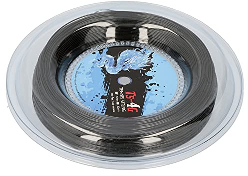 Pongnas Corde de Raquette de Tennis en Polyester – Corde Dure Ronde de 200 M pour Joueurs Offensifs, Adaptée aux Athlètes Sujets aux Blessures (1,25 mm)