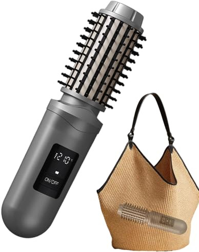 Cepillo alisador en caliente: herramienta para el cabello recargable, calor de 2600 mAh con función de calentamiento rápido, accesorios de belleza, peinado para el hogar, salón, barbería, dormitorio,