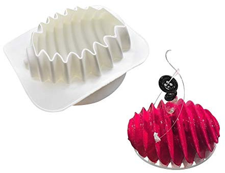 XiaoShenLu Muffa in Silicone per stampi in Silicone Mousse per Dolci in 3D, di Nuvola, Hive rotante
