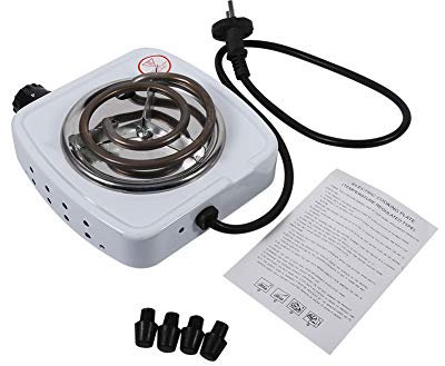 Cuisinière électrique, cuisinière électrique portable plaque chauffante domestique mini plaque chauffante pour cuisine à domicile et bureau 220V 500W