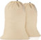 Wäschebeutel in Natürlicher Farbe Sehr langlebig, Wäschesack mit Kordelzug, Maschinenwaschbar und Wiederverwendbar, Wäschebeutel Reise (2 Pack | 60 X 90 cm)