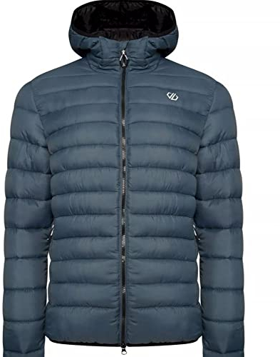 Dare 2b Humor II Jacket Kinder-Skijacke, wasserdichtes und atmungsaktives Recyclingmaterial, Schneefang, getapte Nähte, 2 untere Reißverschlusstaschen, verstellbare technische Kapuze, OrionGrey, EU 46