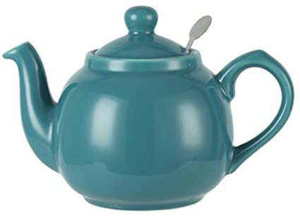London Pottery Farmhouse Teiera con infusore, Ceramica, Aqua, 2 tazze (600 ml)