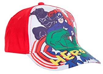 Sun City Avengers barnkeps pojkar basebollkeps mössa sommarhatt, röd, 52 cm