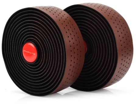 HOUSON Fahrrad Lenkerband, EVA+PU Mountainbike Lenkerband Rennrad Lenkerband Griff Lenkerband Rutschfest und Stoßdämpfend für Fahrrad Braun